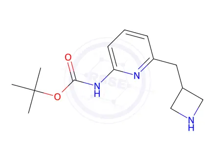 Chemical structure of tert-Butyl (6-(azetidin-3-ylmethyl)pyridin-2-yl)carbamate