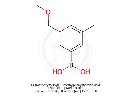 Chemical structure of (3-(Methoxymethyl)-5-methylphenyl)boronic acid