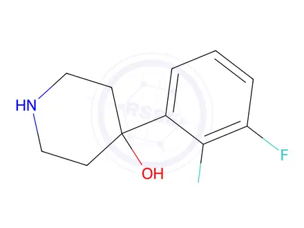 Chemical structure of 4-(2,3-Difluorophenyl)piperidin-4-ol