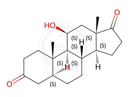 Chemical structure of 5α-Androstan-11β-ol-3,17-dione