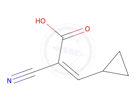 Chemical structure of 2-cyano-3-cyclopropylacrylic acid