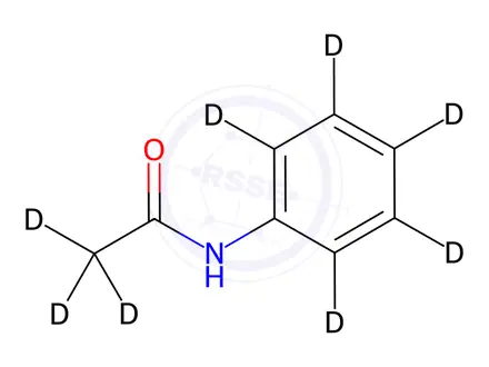Chemical structure of Acetanilide-D8