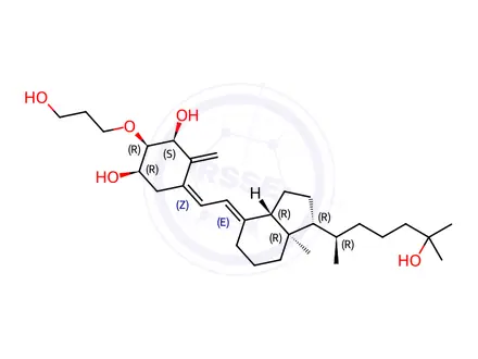 Chemical structure of 1β-Eldecalcitol