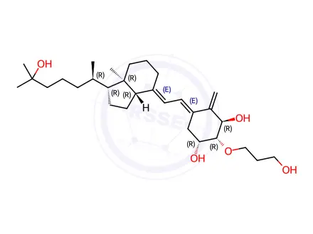 Chemical structure of trans-Eldecalcitol