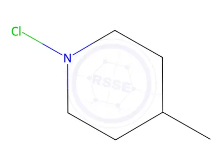 Chemical structure of 1-chloro-4-methylpiperidine