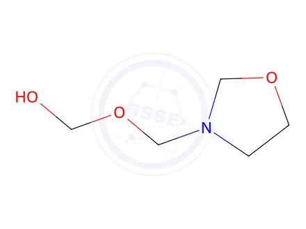 Chemical structure of Methanol, (3-oxazolidinylmethoxy)-(9CI)