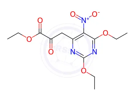 Chemical structure of Ethyl 3-(2,6-diethoxy-5-nitropyrimidin-4-yl)-2-oxopropanoate