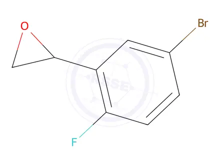 Chemical structure of 2-(5-Bromo-2-fluorophenyl)oxirane