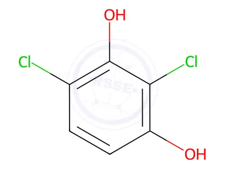 Chemical structure of 2,4-Dichlororesorcinol