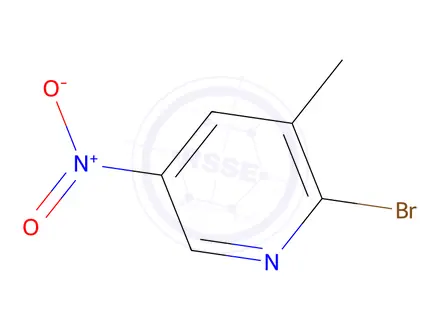 Chemical structure of 2-Bromo-3-methyl-5-nitropyridine