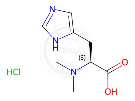 Chemical structure of N,N-Dimethyl-L-histidine Hydrochloride