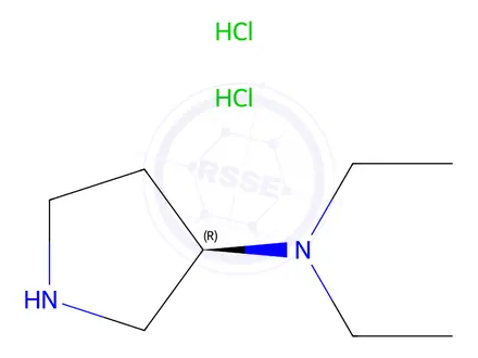 Chemical structure of (R)-N,N-Diethylpyrrolidin-3-aMine dihydrochloride