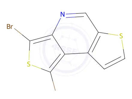 Chemical structure of 1,3-Dibromodithieno[3,4-b:3',2'-d]pyridine