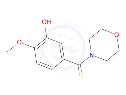 Chemical structure of (3-Hydroxy-4-methoxyphenyl)(morpholino)methanethione