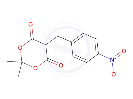 Chemical structure of 2,2-Dimethyl-5-(4-nitrobenzyl)-1,3-dioxane-4,6-dione