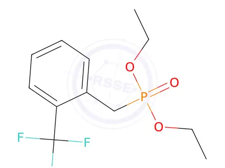 Chemical structure of Diethyl 2-(trifluoromethyl)benzylphosphonate
