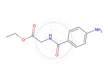 Chemical structure of Glycine, N-(4-aMinobenzoyl)-, ethyl ester