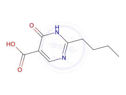 Chemical structure of 2-Butyl-6-oxo-1,6-dihydropyrimidine-5-carboxylic acid