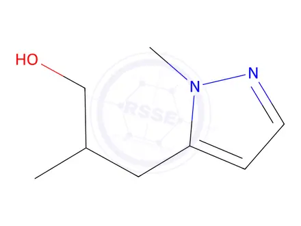 Chemical structure of 2-Methyl-3-(1-methyl-1h-pyrazol-5-yl)propan-1-ol