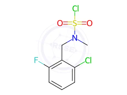 Chemical structure of N-[(2-Chloro-6-fluorophenyl)methyl]-N-methylsulfamoyl chloride