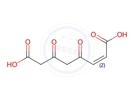 Chemical structure of Tyrosine Related Compound 1 (4-Maleylacetoacetic Acid)