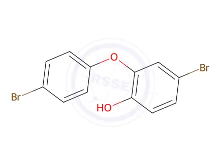 Chemical structure of 4-bromo-2-(4-bromophenoxy)-Phenol