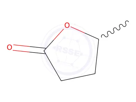 Chemical structure of γ-VALEROLACTONE
