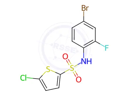 Chemical structure of n-(4-Bromo-2-fluorophenyl)-5-chlorothiophene-2-sulfonamide