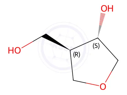 Chemical structure of (3S,4R)-4-(hydroxymethyl)tetrahydrofuran-3-ol