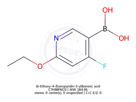 Chemical structure of (6-Ethoxy-4-fluoropyridin-3-yl)boronic acid