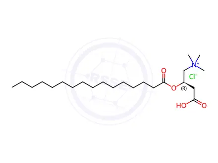 Chemical structure of Palmitoyl-L-carnitine hydrochloride