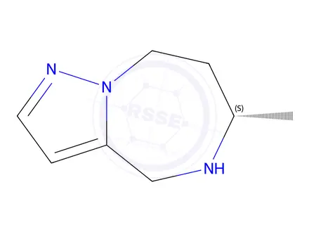 Chemical structure of (6S)-6-methyl-5,6,7,8-tetrahydro-4H-pyrazolo[1,5-a][1,4]diazepine
