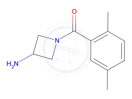 Chemical structure of 1-(2,5-dimethylbenzoyl)azetidin-3-amine