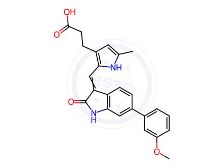 Chemical structure of SU 5614 Impurity 16