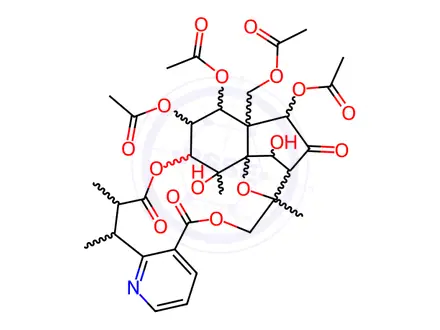 Chemical structure of (1ξ,2ξ,3ξ,4ξ,5ξ,7ξ,6ξ,9ξ,10ξ,11ξ,24ξ,25ξ)-6-O-Deacetylevonine