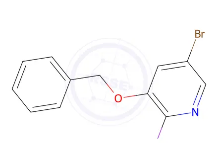 Chemical structure of 3-(Benzyloxy)-5-bromo-2-iodopyridine
