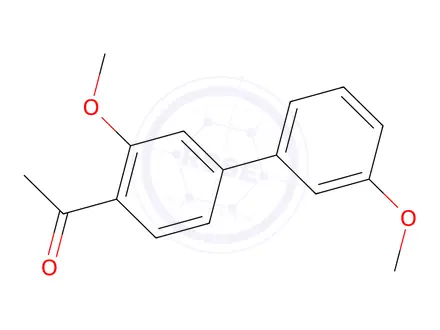 Chemical structure of 4-Acetyl-3,3'-dimethoxybiphenyl