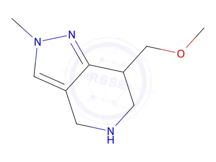 Chemical structure of 7-(Methoxymethyl)-2-methyl-4,5,6,7-tetrahydro-2H-pyrazolo[4,3-c]pyridine
