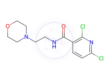 Chemical structure of 2,6-dichloro-N-(2-morpholinoethyl)nicotinamide