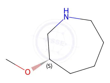Chemical structure of (3S)-3-methoxyazepane