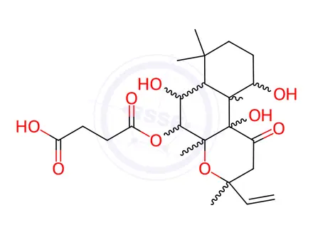 Chemical structure of Forskolin Hemisuccinate