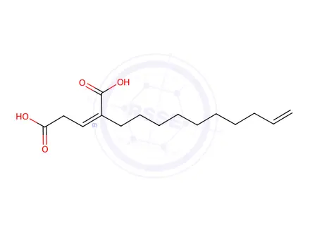 Chemical structure of 2-(Dec-9-en-1-yl)pent-2-enedioic acid