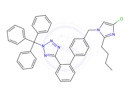 Chemical structure of N-Trityl-deshydroxymethyl Losartan