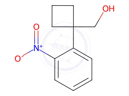Chemical structure of (1-(2-nitrophenyl)cyclobutyl)methanol