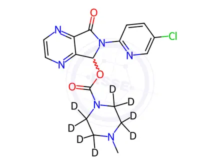 Chemical structure of Zopiclone-d8