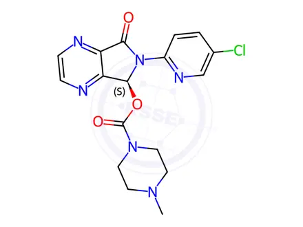 Chemical structure of Eszopiclone ((S)-Zopiclone)