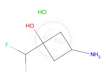 Chemical structure of 3-Amino-1-(difluoromethyl)cyclobutan-1-ol hydrochloride
