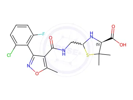 Chemical structure of Flucloxacillin Sodium Impurity B(EP)