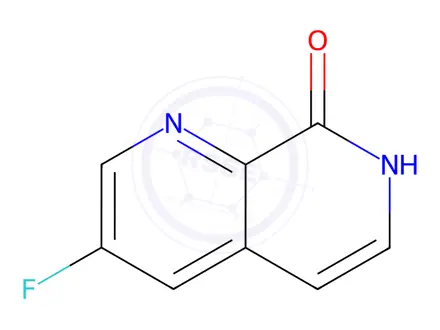 Chemical structure of 1,7-Naphthyridin-8(7H)-one, 3-fluoro-