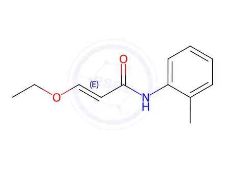 Chemical structure of 2-Propenamide, 3-ethoxy-N-(2-methylphenyl)-, (2E)